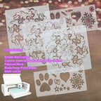 BANLTRE 15 Pieces 7.5 mil Transparency Blank Template Material Stencils Mylar for Cutting Paper Clear Sheet 12 × 12 inch (15-7.5 mil)