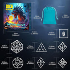 CiaraQ Mystery DND Dice Sets - Random 9 Complete Polyhedral Dice Sets with 9 Random Bags, Wide Range of Patterns, Surprise Blind Box DND Gifts for Dungeons & Dragons, Role Playing Table Game