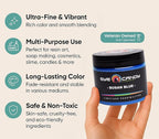 Eye Candy Pigments Premium Blue Mica Powder - Busan Blue (50gr) - for Epoxy, Resin, Soap, Paint, Woodworking, Acrylic Pouring, Bath Bombs, Fishing Lures - DIY Arts and Crafts Additive