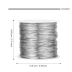 262FT Jewelry Wire 24 Gauge Tarnish-Resistant Copper Beading Wires Roll Bulk for DIY Crafts Jewelry Making, Silver Wire