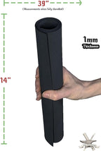 Shape Retention EVA Cosplay Foam 1mm (1mm-10mm) 14x39 inch Black or White High Density EVA Foam Sheets. Premium 85 kg/m3 Heat Shape Material for DIY Convention or Halloween Costumes by The Foamory