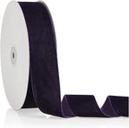 1.5" X 20 Yards Purple Velvet Ribbon for Christmas Tree Wreath Decoration Handmade Crafts Ornaments Gift Wrapping & Bow Making