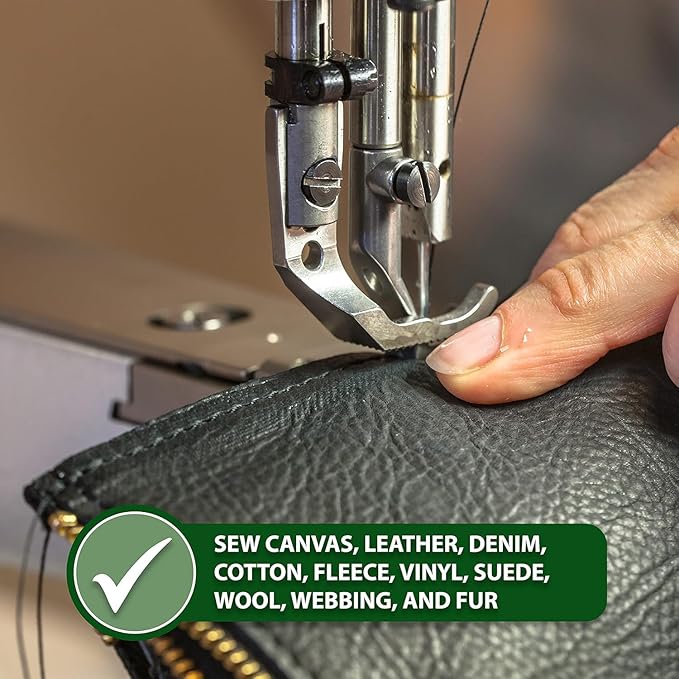 Mandala Crafts Silver Heavy Duty Thread - 1500 Yds Tex 70 Thread for Sewing Drapery Jeans Leather Hair - Bonded Polyester for Outdoor Marine Upholstery