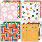 24 Sheets 12 Designs Scrapbook Paper Pad,6"×6” Single-Sided Decopodge Craft Cardstock Paper,Scrapbooking DIY Decorative Background Cardmaking Supplies.Sweet Love
