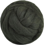 3.53oz Wool Roving Yarn, Wool Felting Supplies, Pure Wools, Chunky Yarn, Spinning Wool Roving for Needle Felting Wet Felting DIY Hand Spinning (Dark Green)