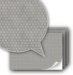 3 Sheets Self-Adhesive Decorative Film Paving Stones and Surfaces for Model Making in Scale 1:87 Scale H0 (UK: 3.5 mm Scale) (Concrete Hexagons)