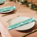 Ridhi Mint Green Cloth Napkins 100% Pure Cotton Farmhouse Wedding Dinner Napkins for Easter, Thanksgiving, Holiday Daily Wedding uses Napkins (4-20x20 Dinner Napkin)