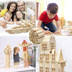 100pcs 15.7x0.35 Inch Strong Natural Bamboo Sticks, Wooden Craft Sticks, Extra Long Sticks, Wood Strips for Craft Projects