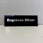 Blank Metal Plates for Laser Engraving - 4 Pack | Aluminum Sheets 0.020" Thick | CO2, Diode, Fiber Laser Compatible | Multiple Sizes & Colors (Black (engraves silver), 1x8.25 inch)