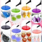 KISREL UV Resin, 20 Colors - 400g UV Resins Kit, Transparent Colored Resins, Rigid Ultraviolet Clear Resin for Crafts, Jewelry Making and Decoration