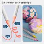 ARTISTRO 24 Pastel Dual Tip Brush + Fine Acrylic Paint Markers - Easy for All Ages & Levels Paint Pens for Fabric, Rock, Glass, DIY - Halloween Pumpkin Painting Kit, Art Supplies, Christmas Gift