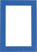 6x8 Mat for 8x10 Frame - Precut Mat Board Acid-Free Show Kit with Backing Board, and Clear Bags Royal Blue 6x8 Photo Matte Made to Fit a 8x10 Picture Frame Matboard for Framing, Pack of 1 Mat