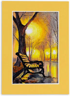 Pack of 25 Acid Free 8.5x11 Mats Bevel Cut for 7x9 Photos - Chamois Yellow Precut Matboards With Backing Boards and Clear Photo Mat Bags For Pictures, Photos, Framing - 4-ply Thickness
