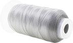 Mandala Crafts Silver Heavy Duty Thread - 1500 Yds Tex 70 Thread for Sewing Drapery Jeans Leather Hair - Bonded Polyester for Outdoor Marine Upholstery