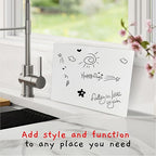 6 Premium Small Dry Erase Board 9"x12"- Portable Dry Erase Lap Board, Handheld Whiteboard- White Boards for Students - Small Whiteboard | Double Sided Erasable White Boards Dry Erase- 6 Pk