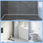 Caulk Sealing Strip for Tiles Bathtub Bathroom Toilet Kitchen,Wall,Corner, Gap Filling Self Adhesive Tape, 0.2in x 6.56FT x 19Strips(125FT Total) Seal Strips for Small Gaps (White)
