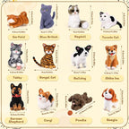 Mayboos 12 Pcs Needle Felting Kit, Animal Needle Felting Beginner Kits Wool Felt Needle Felting Tools with Instruction for DIY Craft Animal Home Decoration