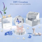 Acrylic Blocks 3 X 3 X 1 Inch 16 Pcs Acrylic Base Stand for Display Clear Block Square Riser Display Stands Pedestal Polished Cube for Jewelry trophy Props Collection Ring