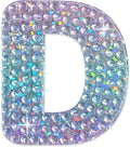 StickerBeans® Rhinestone Alphabet Letter Sticker D - Unique Sparkly Design 2” x 2” Cut-to-Shape Adhesive - Personalization, Collecting, Gifting, Scrapbooking, Decorating Laptops, Phone Cases, All Ages