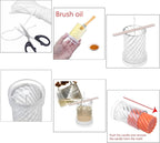 MILIVIXAY 2PCS Spiral Shape Candle Molds - Pillar Candle Molds for Candle Making -Including 60 Ft Wicks,50pcs Wick Stickers, 1pc Wick Leader Wire and 2pc Wick Holders.