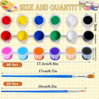 280 Pcs Mini Acrylic Paint Set for Kids, 12 Colors Washable Acrylic Paints Strip for Kids&Adults Craft Kit, with Mini Painting Container for Easter Eggs Art Craft Easter Gifts Party Birthday