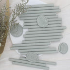 Sage Green Wax Seal Sticks 20pcs, Andotopee Glue Gun Wax Seal Sticks for Wax Seal Stamp, Premium Sealing Wax for Envelope Letter Seal Wedding Invation Craft Adhesive, Great Gift Ideas (Mini Size)