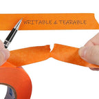 Orange Painters Tape,1 inch x 60 Yards - Medium Adhesive Masking Tape for Painting,Labeling,DIY Crafting,Decoration and School Projects