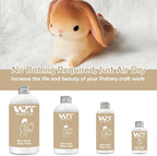 50ml Air Dry Clay Glaze & Varnish - Matte Finish for Crafts/Pottery/Sculptures - Waterproof & Quick-Drying & Non-Yellowing Clear Coating - Matte Polymer Clay Sealer