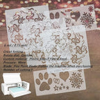 BANLTRE 12 Pieces 6 mil Blank Template Material Stencils Mylar for Cutting Paper Clear Transparency Sheet 12 × 12 inch (12-6 mil)
