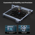 Creality Falcon 10W Laser Engraver Machine, 0.06mm High Precision Laser Engraving Machine 72W Laser Cutter and Engraver Machine for Wood Metal Acrylic Leather, 15.7"×16.3" Workspace
