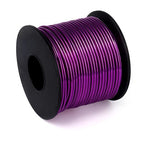 Aluminum Craft Wire, 95 Feet 2.0mm/ 14 Gauge Purple Bendable Soft Metal Aluminum Wire Roll Bulk for DIY Crafts Sculpting Jewelry Making