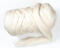 Natural Wool Bulk roving, 8 lb. Best Wool for Spinning, arm Knitting, Felting, Chunky Blankets and Tapestry. Natural Colors, un-Dyed. (Ecru, 8 lb)