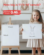 Canvas Boards for Painting 36 Pack, 11x14 Inch Blank Canvas Panels, 100% Cotton Art Supplies for Acrylics Oil Watercolor Tempera Paints