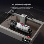 Creality 22W Laser Engraver 4-in-1 Rotary Roller Kit for Glass Tumbler Ring, 120W Power Laser Cutter and Engraver Machine, CNC Laser Engraving Machine Laser Engraver for Wood and Metal etc, 17" x 16"
