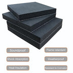 8 Pcs Black Adhesive Foam Padding, Closed Cell Foam Sheet 1/2" Thick 4 Inch X 4 Inch, Neoprene Rubber Pad Self Stick Anti-Slip Adhesive Anti Vibration Pad (4inX 4inX 1/2in, 8)