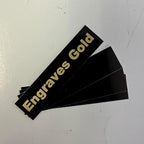 Blank Metal Plates for Laser Engraving - 4 Pack | Aluminum Sheets 0.020" Thick | CO2, Diode, Fiber Laser Compatible | Multiple Sizes & Colors (Black (engraves gold), 2x6.25 inch)