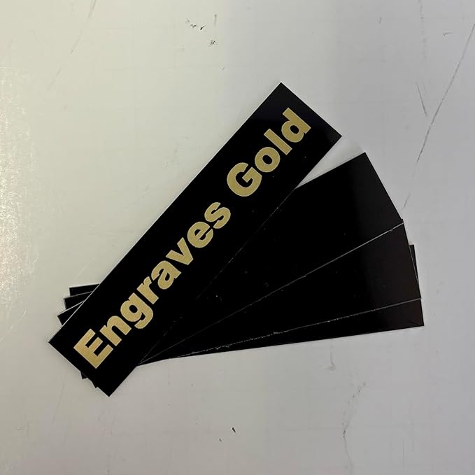 Blank Metal Plates for Laser Engraving - 4 Pack | Aluminum Sheets 0.020" Thick | CO2, Diode, Fiber Laser Compatible | Multiple Sizes & Colors (Black (engraves gold), 12x24 inch)