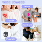 PU Heat Transfer Vinyl Bundle, 14 Assorted Color Sheets 12"x10" – Soft & Stretchable Iron-On Vinyl, Easy to Cut & Weed, Compatible with Cricut – Perfect for DIY Summer Gifts & Parent-Child Crafts