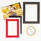 Pack of 25 Acid Free 8.5x11 Mats Bevel Cut for 7x9 Photos - Cardinal Red Precut Matboards For Pictures, Photos, Framing - 4-ply Thickness
