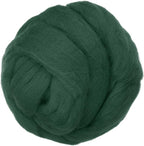 PATIKIL Wool Roving Yarn, 80G/2.82OZ Soft Felting Wool Pure Chunky Roving Yarn Bulk for Needle Felting Knitting Blanket Spinning Weaving DIY Craft, Dark Green