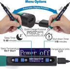 WEP 928D-IV Soldering Iron Kit with Fast Heating with C235 Tip, Dynamic Screen, Compact USB Soldering Iron with Tool Bag, Multi-Functional Cover, Type-C Charging, Sleep Mode, PD/QC Protocols