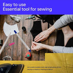 Dinggaogao 12 Pieces Water-Erasable Fabric Pen Set - 6 Colors for Sewing, Embroidery & DIY Tracing Tools