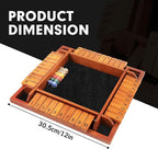 Upgraded 1-4 Players Shut The Box Dice Game, Wooden Board Table Family Game for Kids and Adults with 12 Dice, Classic Tabletop Math Game for Pub Classroom Party, Gift for Christmas Birthday