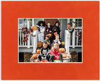 Pack of 25 Acid Free 8x10 Mats Bevel Cut for 6x8 Photos - Orange Suede Precut Matboards For Pictures, Photos, Framing - 4-ply Thickness