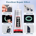 B7000 Glue Clear with Precision Tip，50Ml B7000 Glue Clear for Rhinestones Glue for Crafts, Multipurpose Jewelry Glue for Fabric DIY Craft Makeup Shoes Jewelry Making Nail Art