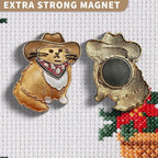 Needle Minder Magnet, Magnetic Needle Minder, Needle Minders Magnetic Cross Stitch Accessories, Magnetic Needle Holder, Life Tree, Butterfly, Cats, Owl, Heart (Garfield)