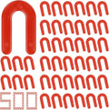 DGSL Tile Leveling System Tile Spacers 1/8 Inch, 500 pieces Horseshoe Shim U Shape Plastic Tile Leveling Clips for Various Types of Tile Leveling (Red)