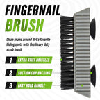 Grip Clean Heavy-Duty Hand Cleaner for Mechanics with Nail Brush - Moisturizing Coconut Oil Hand Cleaner Liquid Hand Soap with Stiff Bristle Nail Brush, Lime Scent - 32 Fl Oz Pump Top + Brush