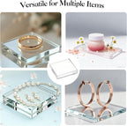 Acrylic Blocks & Stamp Block - 6PCS Clear Display Stand, Acrylic Blocks for Stamping, Jewelry, Cosmetics, Wedding Flat Lay Photography Props