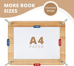 50 Pcs Book Binding Kits, 15"x11.4" Inch Wooden Book Press，Books Binding Materials, with Bone Folder, Awl, Needles for DIY Bookbinding, BookRepair, Handmade Crafts